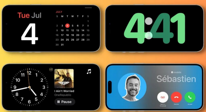 阎良苹果手机维修分享iOS17横屏充电待机显示有什么好处 