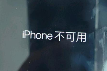 阎良苹果服务网点分享锁屏界面显示“iPhone 不可用”如何解决 